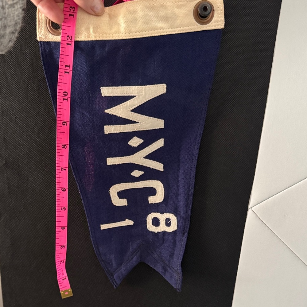 Nautical Flag with White Lettering